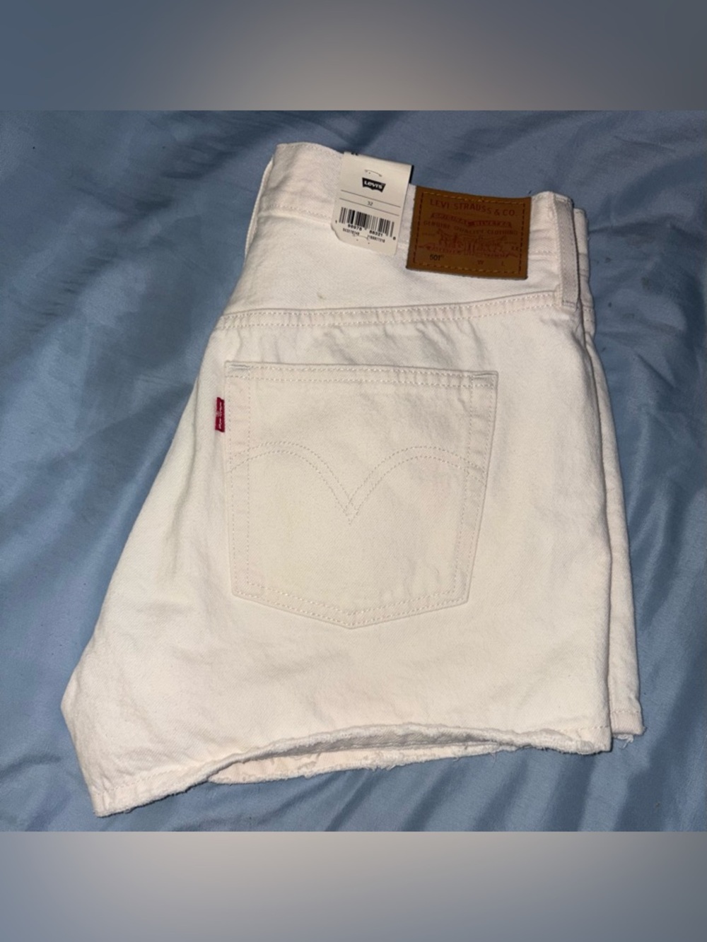 Levi's 501  White High-Rise Denim Shorts⭐️NWT⭐️
